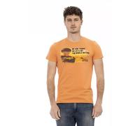Trussardi Action Orange Cotton Men T-Shirt - L