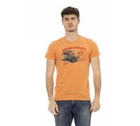 Trussardi Action Orange Cotton Men T-Shirt - L