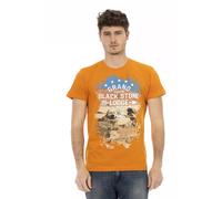 Trussardi Action Orange Cotton Men T-Shirt - XXL