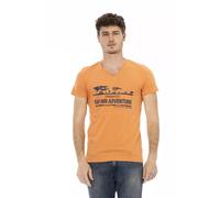 Trussardi Action Orange Cotton Men's T-Shirt - L