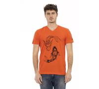 Trussardi Action Red Cotton Men T-Shirt - XXL