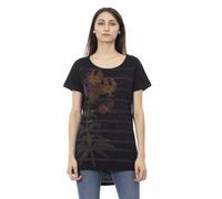 Trussardi Action Top in cotone nero e maglietta da donna