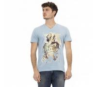 TRUSSARDI Action Uomo Conqueror T-shirt a V Azzurro 2AT108007 blu M