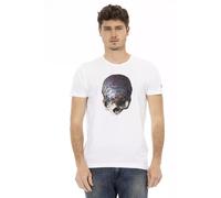 Trussardi Action White Cotton Men T-Shirt - L