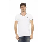 Trussardi Action White Cotton Men T-Shirt - L