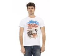 Trussardi Action White Cotton Men T-Shirt - M