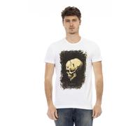 Trussardi Action White Cotton Men T-Shirt - M
