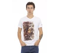 Trussardi Action White Cotton Men's T-Shirt - XXL