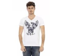 Trussardi Action White Cotton Men's T-Shirt - XXL