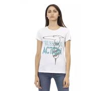 Trussardi Action White Cotton T-Shirt - XS
