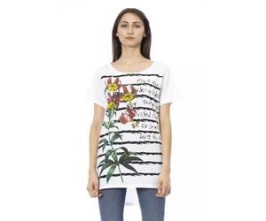 Trussardi Action White Cotton Tops & T-Shirt XL