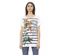 Trussardi Action White Cotton Women T-Shirt - L