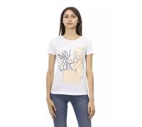 Trussardi Action White Cotton Women T-Shirt - S