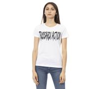 Trussardi Action White Cotton Women T-Shirt - XL