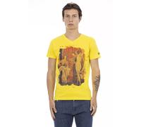 Trussardi Action Yellow Cotton Men T-Shirt - L