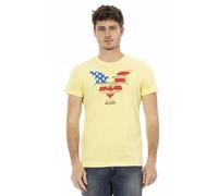 Trussardi Action Yellow Cotton Men T-Shirt - XXL