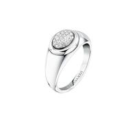 Trussardi Anello Donna in Acciaio, Cristalli, Collezione T-CONCEPT