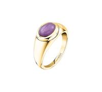 Trussardi Anello Donna in Acciaio, Marmo, Viola, Collezione T-CONCEPT
