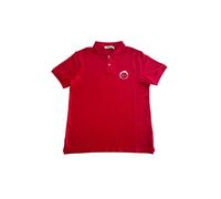 Trussardi Beachwear Red Cotton Men Polo Shirt - M