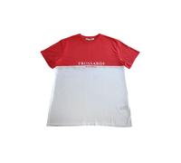 Trussardi Beachwear White Cotton Men T-Shirt - M
