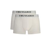 Trussardi Bianco Cotton Men Boxer Short - L