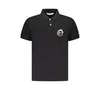 Trussardi Black Cotton Men Polo Shirt - S