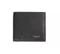 Trussardi Black Leather Men Wallet
