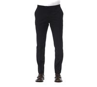 Trussardi Black Virgin Wool Men Pant - IT44 | XS