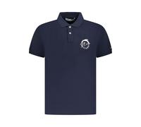Trussardi Blu Cotton Men Polo - S