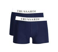 Trussardi - Boxer in Cotone Blu con Logo - - Underwear - Uomo - Blu - L