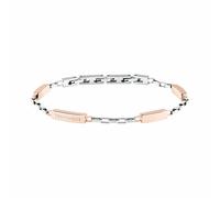 Trussardi Bracciale Bicolore Abbinato Per Uomo T-Steel Tjaxv36 - Bracciale