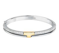 Trussardi Bracciale Bicolore Solido Zirconi T-Logo TJAXC20 - Bracciale