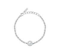 TRUSSARDI Bracciale Donna in Acciaio, Cristalli, Collezione T-LOGO, Regalo Maestra - TJAXC116