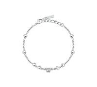 TRUSSARDI Bracciale Donna T-Logo in Acciaio, Zirconi - TJAXC21