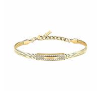 Trussardi Bracciale Placcato Oro Con Cristalli Hadek Concept Tjayy07 - Bracciale