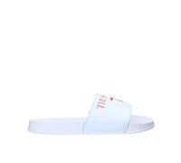 Trussardi Ciabatta Uomo 77A00353 in Pelle Red Modello Casual. Una Calzatura Comoda Adatta per Tutte Le Occasioni. Primavera-Estate 2020-2021. EU 43