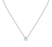 TRUSSARDI Collana Donna in Acciaio, Cristalli, Collezione T-LOGO, Regalo Donna