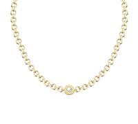 TRUSSARDI Collana Donna in Acciaio, Cristalli, Collezione T-LOGO - TJAXC105