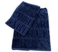 Trussardi Coppia Spugna di Puro Cotone (Blu)