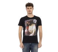 Trussardi - Elegante Designer Tee con maniche corte - - Tops - Uomo - Nero - 3XL