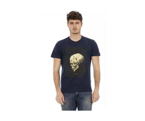 Trussardi - Elegante maglietta blu a maniche corte - -Tops -Uomo -Blu -2XL