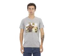 Trussardi - Essential V-Neck Tee - -Tops -Uomo -Grigio -S