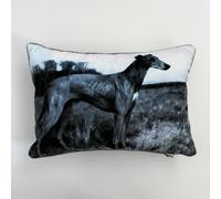 TRUSSARDI HOME 1 CUSCIN0 ARREDO 30x45 CM "PAINTING BLU" misto cotone