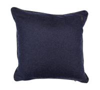 TRUSSARDI HOME 1 CUSCINO ARREDO 40X40 CM "WOLLY BLU" misto lana