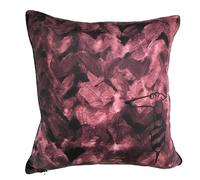 TRUSSARDI HOME 1 CUSCINO ARREDO 50X50 CM "KNIT PAINT BORDEAUX'" raso cotone