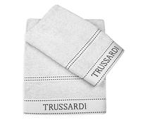 Trussardi Home Set Spugna 1+1 in Puro Cotone Ribbon S32