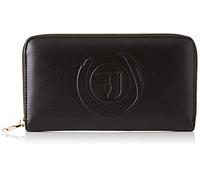 Trussardi Jeans Faith Zip 3pocket LG Smooth EC, Portafoglio Donna, Nero (Black), 2x11x20 cm (W x H x L)