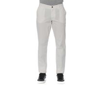 Trussardi Jeans White Cotton Men Jeans - IT54 | XXL