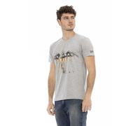 Trussardi Maglietta navy / grigio / rosso scuro / offwhite Uomo Trussardi M