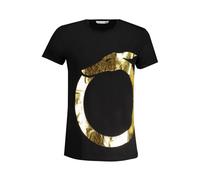 Trussardi - Magliette nera in cotone con stampa logo - - Tops - Uomo - Nero - L